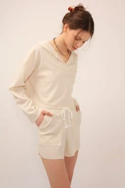 STORETS SALE Lucy Waffle Hoodie 2-Piece Set