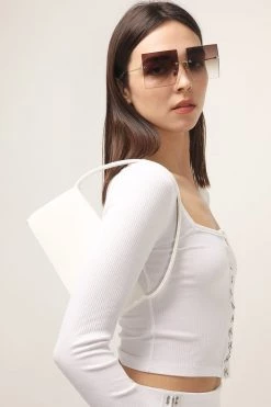 STORETS ACCESSORIES Square Rimless Sunglasses