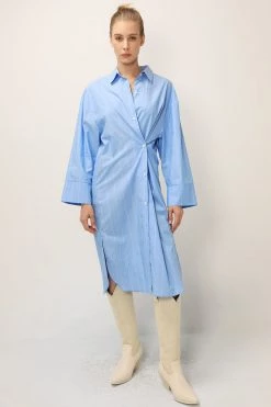 STORETS SALE Briella Striped Maxi Shirt Dress