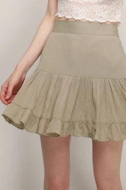 STORETS Jade Ruffle Hem Skort CLOTHING