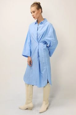 STORETS SALE Briella Striped Maxi Shirt Dress