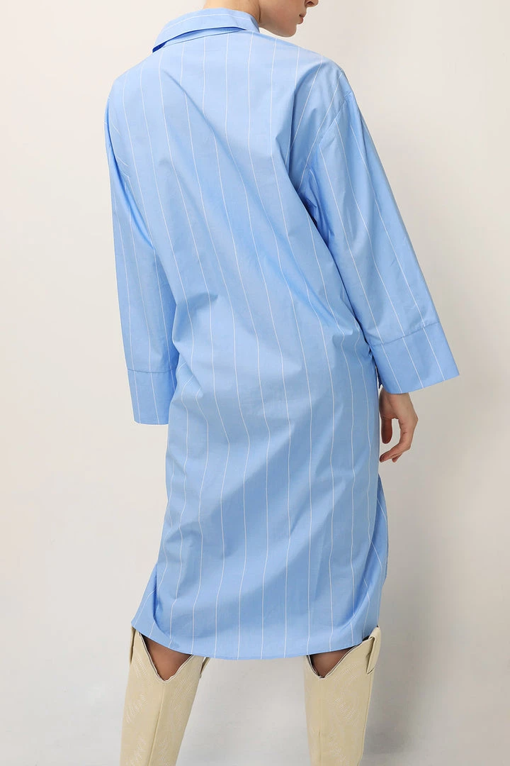 STORETS SALE Briella Striped Maxi Shirt Dress