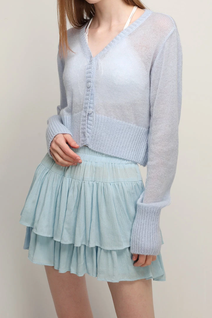 STORETS CLOTHING Olivia Sheer Knitted Cardigan
