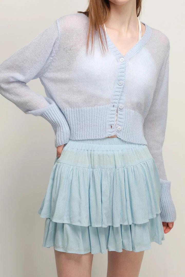 STORETS CLOTHING Olivia Sheer Knitted Cardigan