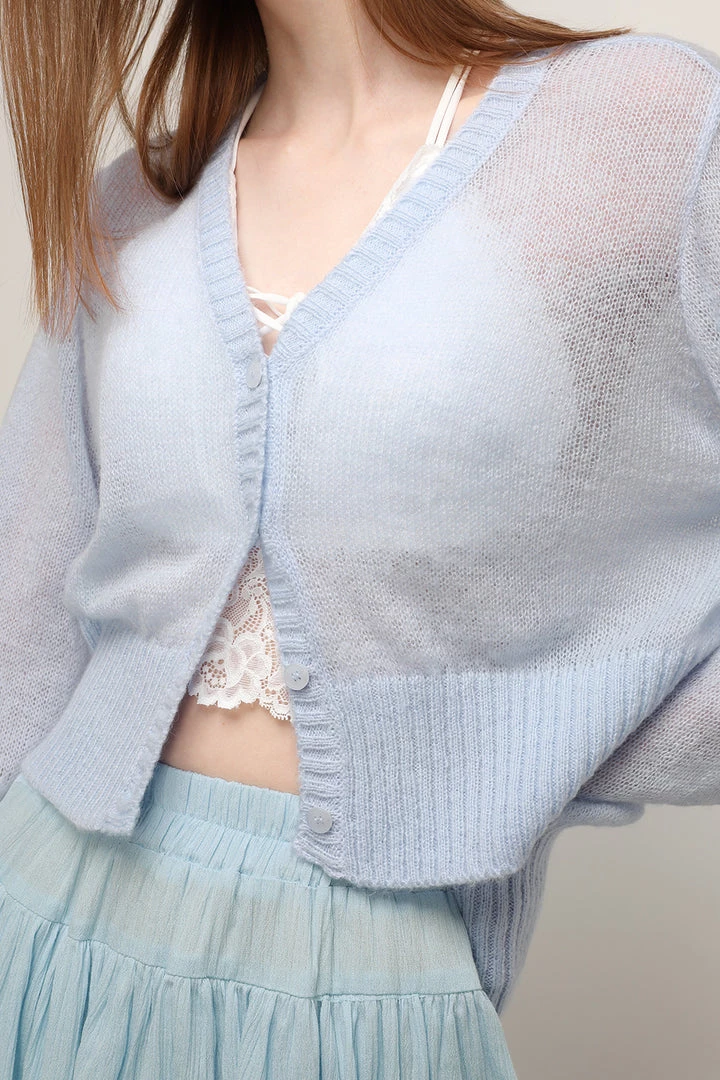 STORETS CLOTHING Olivia Sheer Knitted Cardigan