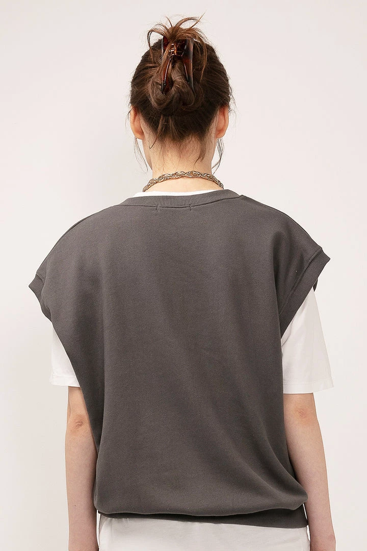 STORETS Kylie Oversized Sweat Vest CLOTHING