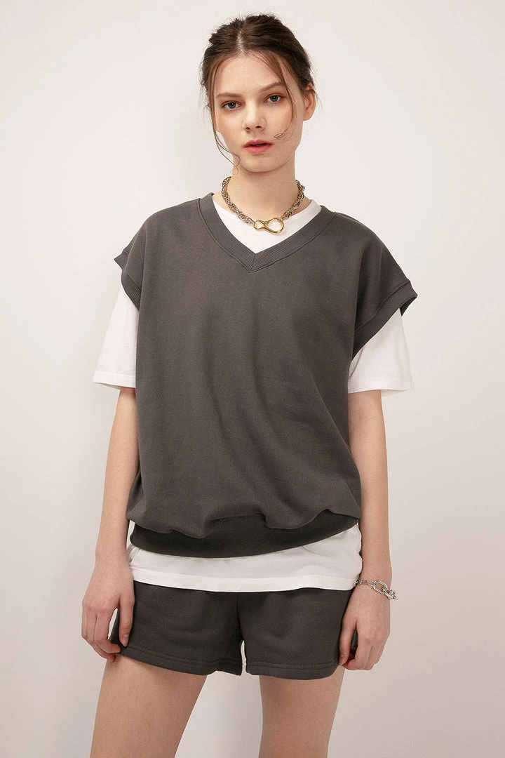 STORETS Kylie Oversized Sweat Vest CLOTHING