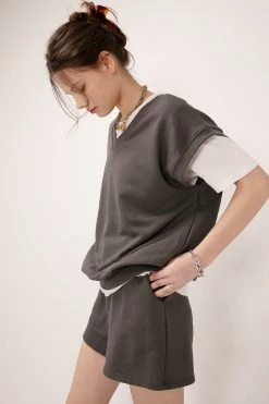 STORETS Kylie Oversized Sweat Vest CLOTHING