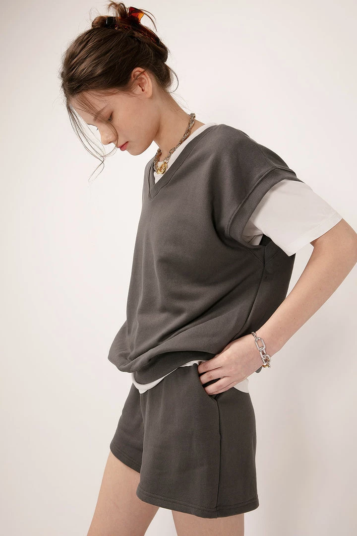 STORETS Kylie Oversized Sweat Vest CLOTHING