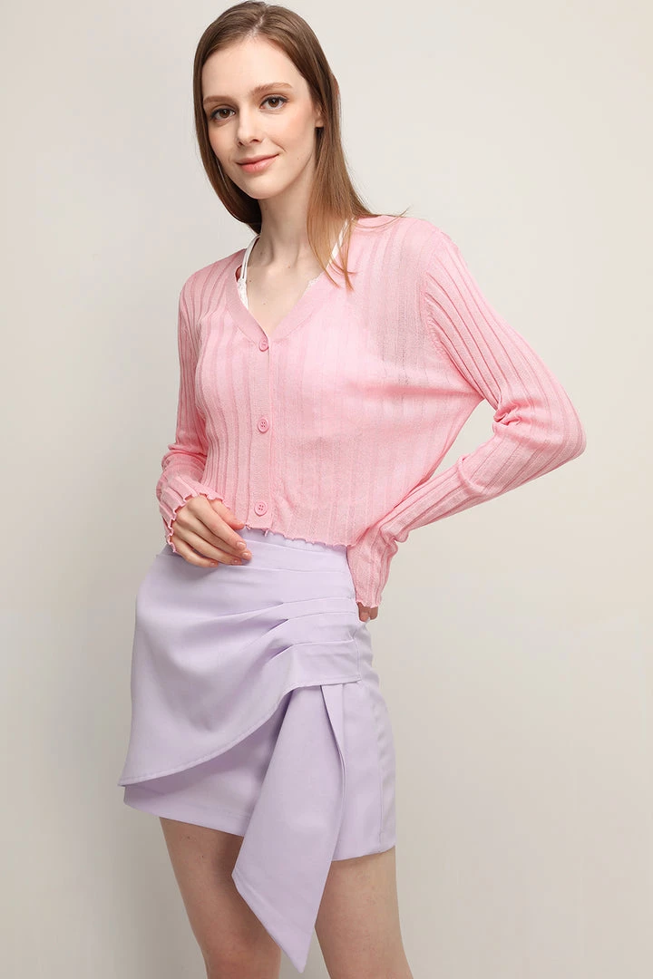 STORETS Ellie See-thru Cropped Cardigan CLOTHING