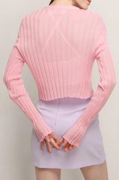 STORETS Ellie See-thru Cropped Cardigan CLOTHING