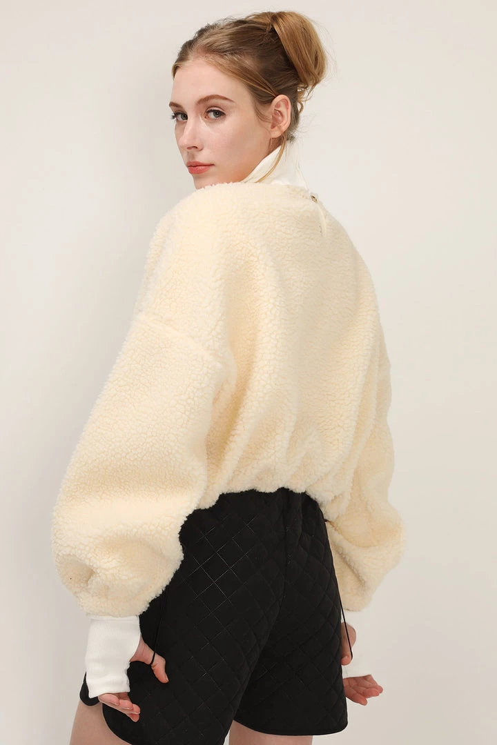 STORETS CLOTHING Hailey Pocket Borg Top