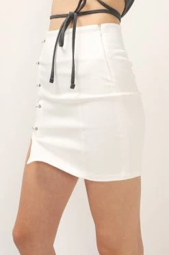 STORETS CLOTHING Michaela Pin Detail Skirt