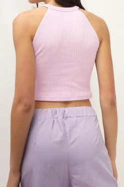 STORETS SALE Zuri Ribbed Halter Neck Top