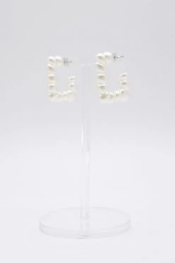 STORETS Squared Faux Pearl Earrings ACCESSORIES