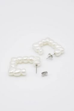 STORETS Squared Faux Pearl Earrings ACCESSORIES