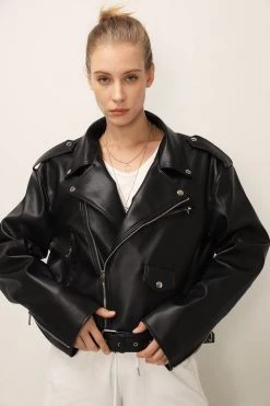 STORETS Emma Pleather Rider Jacket BEST-SELLERS