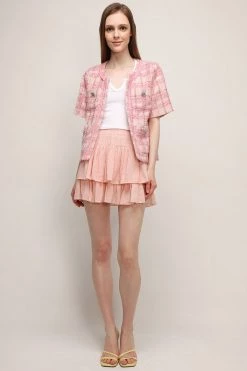 STORETS CLOTHING Melody Pleated Ruffle Skort