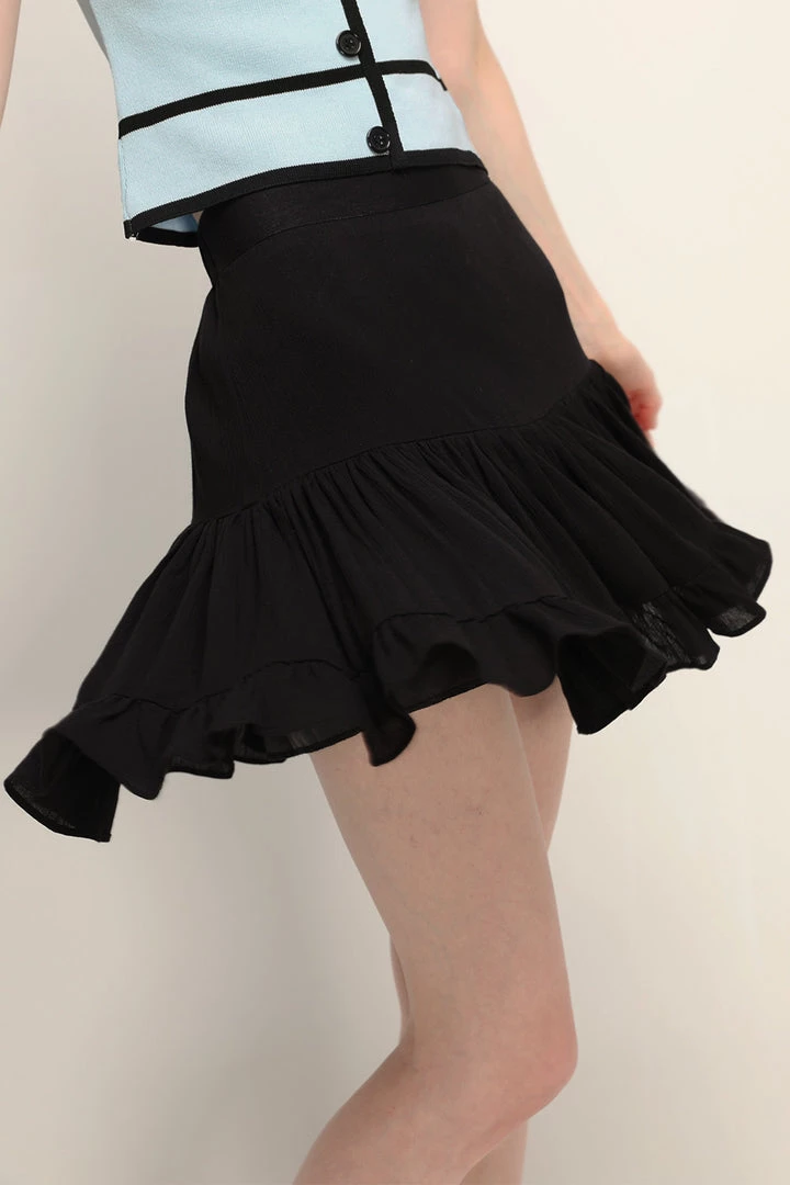 STORETS Jade Ruffle Hem Skort CLOTHING