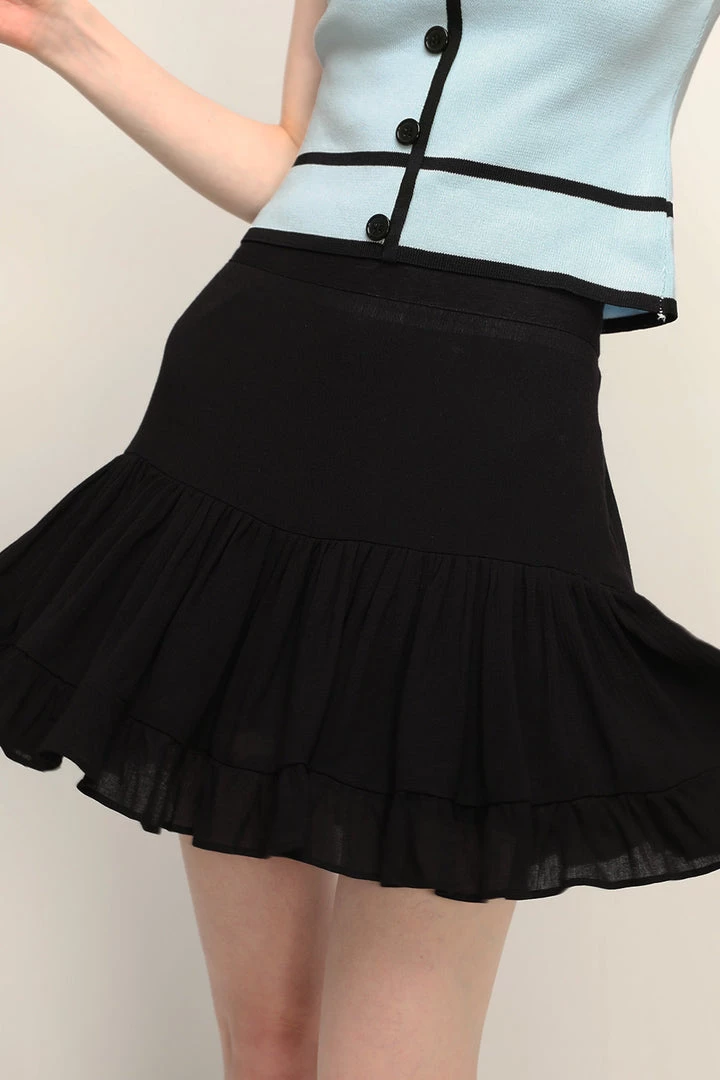 STORETS Jade Ruffle Hem Skort CLOTHING