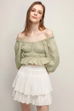 STORETS Melody Pleated Ruffle Skort CLOTHING