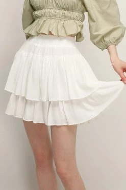 STORETS Melody Pleated Ruffle Skort CLOTHING