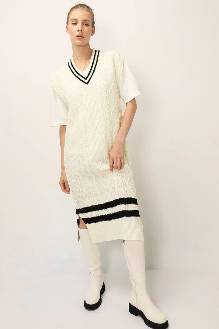 STORETS Emma Cable Knit Dress CLOTHING