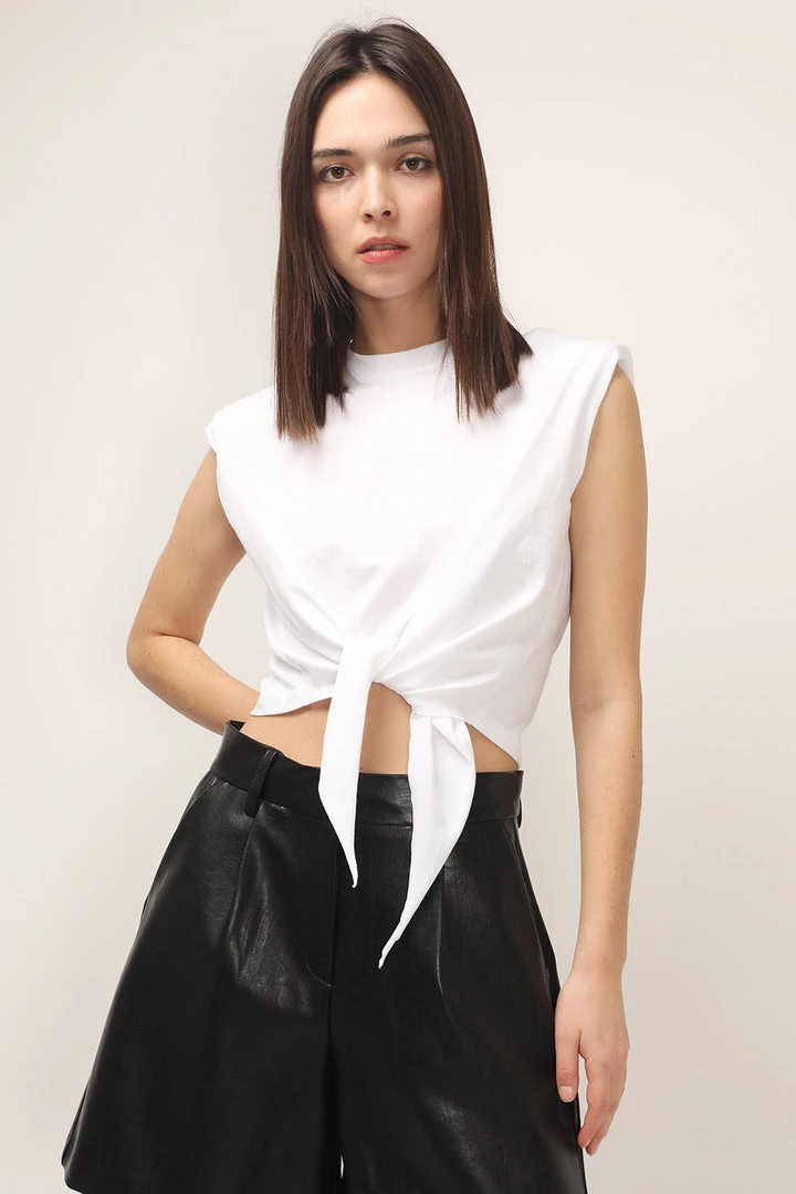 STORETS Annabella Padded Shoulder Top CLOTHING