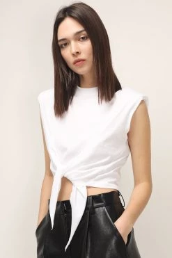 STORETS Annabella Padded Shoulder Top CLOTHING