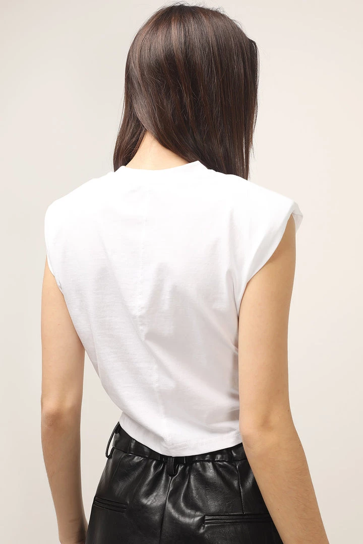 STORETS Annabella Padded Shoulder Top CLOTHING