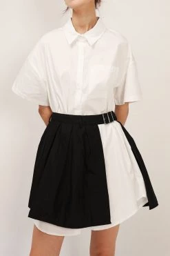 STORETS Ruby Shirt Dress And Overlay Skirt Set