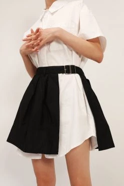 STORETS Ruby Shirt Dress And Overlay Skirt Set