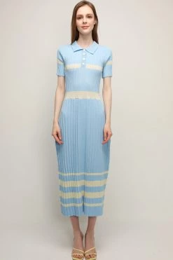 STORETS CLOTHING Mila Pleated Hem Maxi Dress