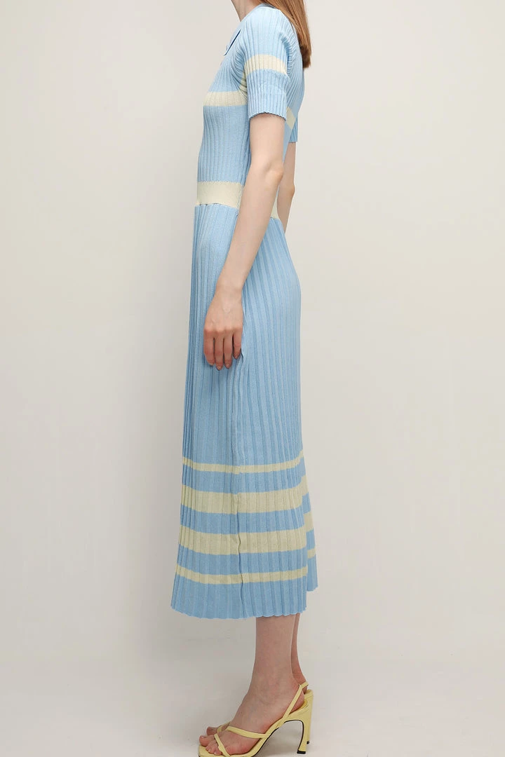 STORETS CLOTHING Mila Pleated Hem Maxi Dress