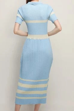 STORETS CLOTHING Mila Pleated Hem Maxi Dress