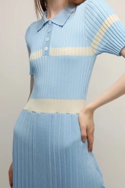 STORETS CLOTHING Mila Pleated Hem Maxi Dress