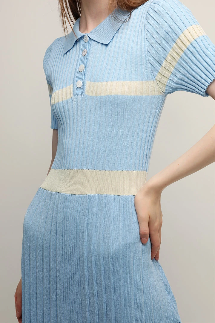 STORETS CLOTHING Mila Pleated Hem Maxi Dress