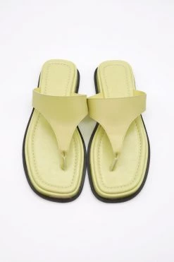 STORETS Pleather Toe Thong Sandals