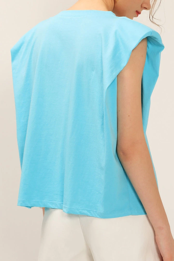 STORETS Elena Padded Shoulder T-shirt BEST-SELLERS