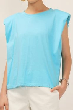 STORETS Elena Padded Shoulder T-shirt BEST-SELLERS