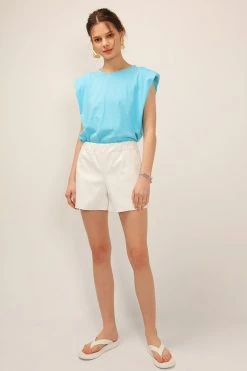 STORETS Elena Padded Shoulder T-shirt BEST-SELLERS