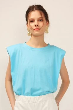 STORETS Elena Padded Shoulder T-shirt BEST-SELLERS