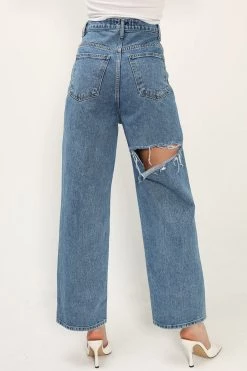 STORETS Aviana Slash Cutout Jeans CLOTHING