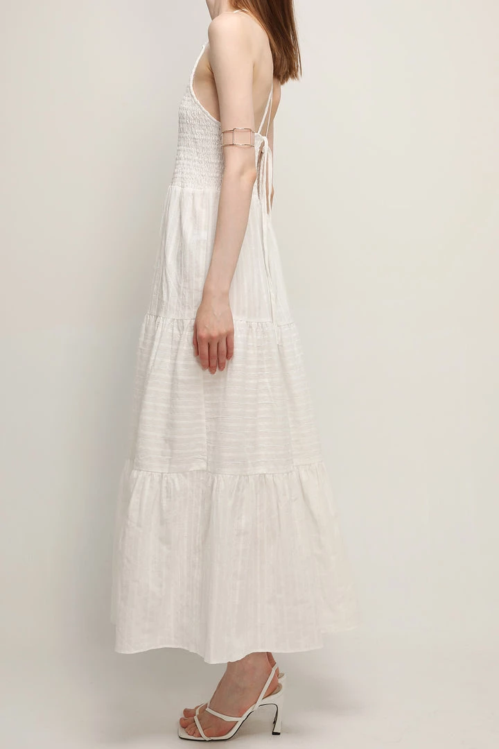 STORETS CLOTHING Luna Tiered Halter Neck Dress