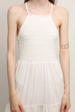 STORETS CLOTHING Luna Tiered Halter Neck Dress