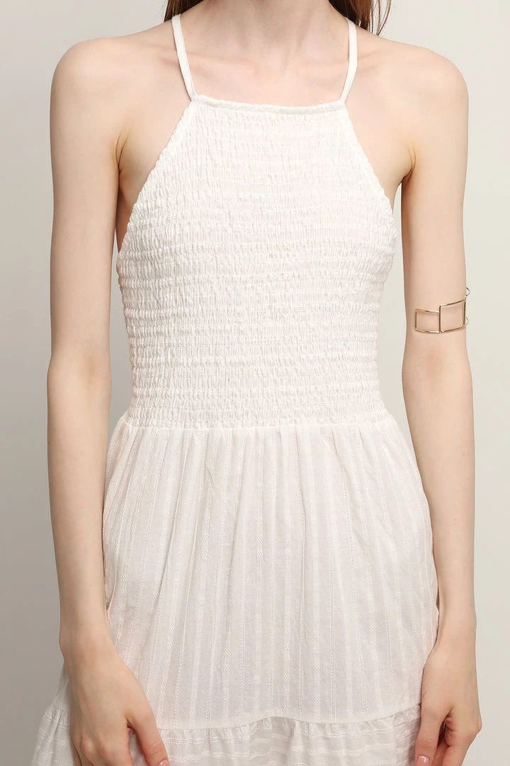 STORETS CLOTHING Luna Tiered Halter Neck Dress