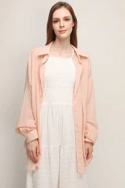 STORETS CLOTHING Claire Sheer Long Shirt