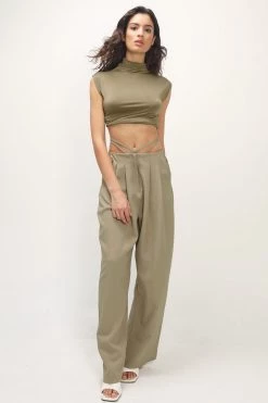 STORETS CLOTHING Milani Turtle Neck Sleeveless Top