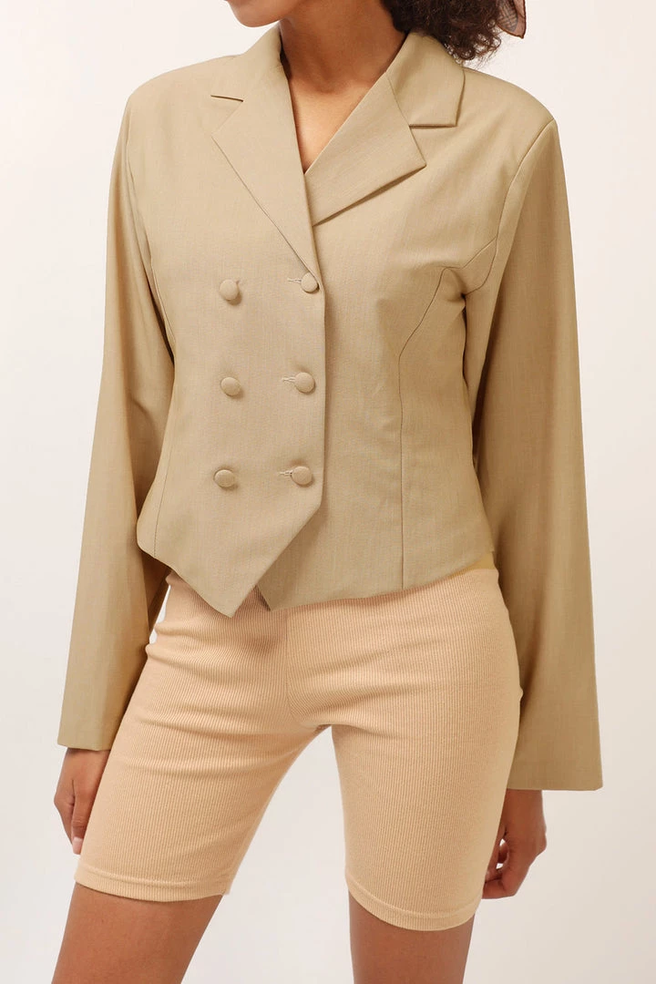 STORETS SALE CLOTHING Avery Double Breast Crop Jacket