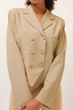 STORETS SALE CLOTHING Avery Double Breast Crop Jacket